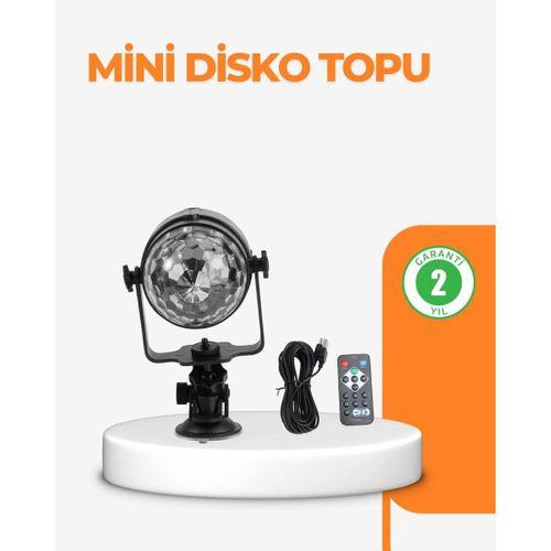 3 Renk 7 Mod Döner Disko Topu Işık