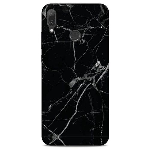 Mermer Desenli (17) Tema Tasarım Kılıf Siyah Huawei Y9 2019 Kılıf