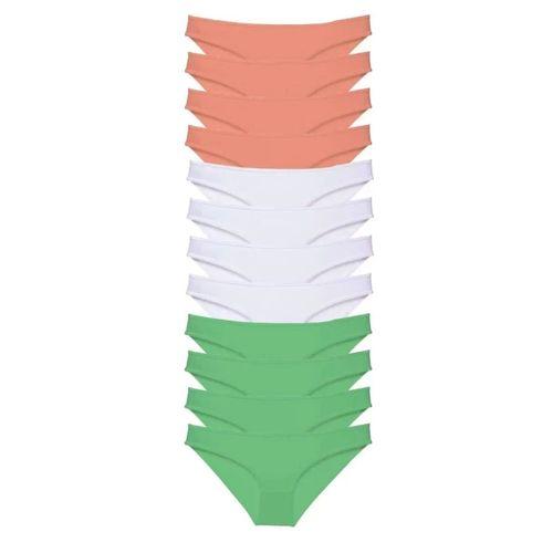 12 Adet Süper Eko Set Likralı Kadın Slip Külot 510