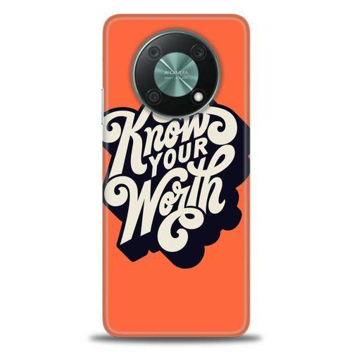 Huawei Nova Y90 Kılıf HD Baskılı Kılıf - Know Your Worth + Tam Ekran Koruyucu
