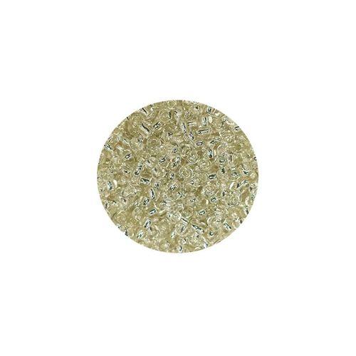 Dökme Cam Kum Boncuk (11/0) 2 mm - 20 Gram -  Şeffaf Beyaz - BNC018