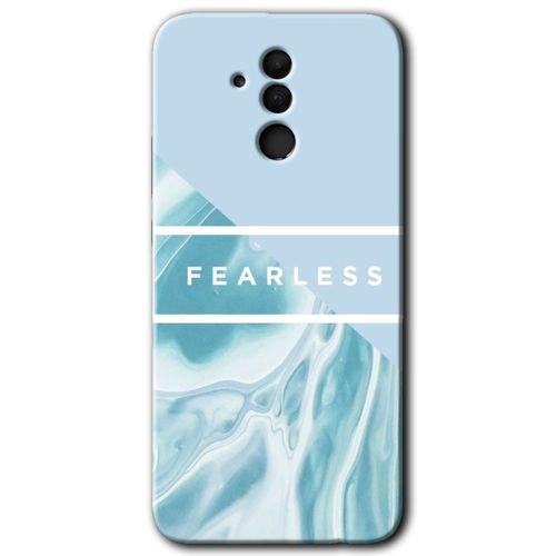 Huawei Mate 20 Lite Kılıf Kapak - Fearless +Hayalet Ekran Yandan Gözükmez