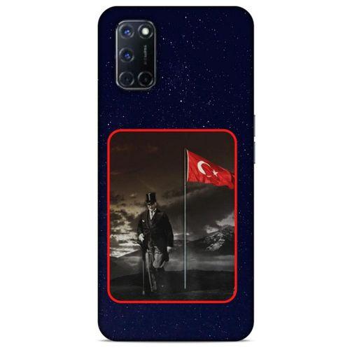 Oppo A72 Kılıf Atatürk (40) Fit Silikon Kılıf Gece Yıldızlar