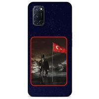 Oppo A72 Kılıf Atatürk (40) Fit Silikon Kılıf Gece Yıldızlar