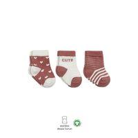 Bistyle Bistyle 3'Lü Penye Cute Stars Soket Çorap BS10115 Pudra