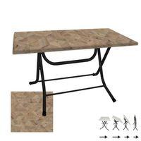 Dockers Klasik Katlanır Masa 80x120 cm - (Werzalit, Wermodin ve Allzalit Tabla) - Edgy Wood