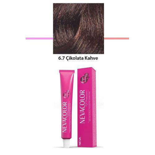 Premium 6.7 Çikolata Kahve - Kalıcı Krem Saç Boyası 50 g Tüp