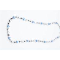 Turkuaz Boncuk Kolye - Gümüş