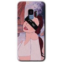 MRCİLETİSİM MRCİLETİSİM Samsung Galaxy S9 Kılıf HD Desen Baskılı Arka Kapak + Temperli Cam - Bad Girl