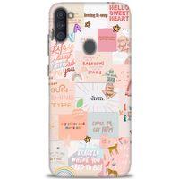 Samsung Galaxy A11 Kılıf HD Baskılı Kılıf - Hello Sweat + Tam Ekran Koruyucu