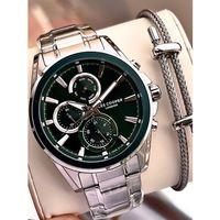 Lee Cooper Premium Nişan Ve Damatlara Özel 2 Yıl Garantili 5 Atm Erkek Kol Saati+Bileklik E08249.370