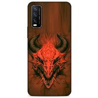 Xiaomi Redmi 9T Kılıf Dragons (14) Lansman Kılıf Kırmızı Boynuzlu Ejderha