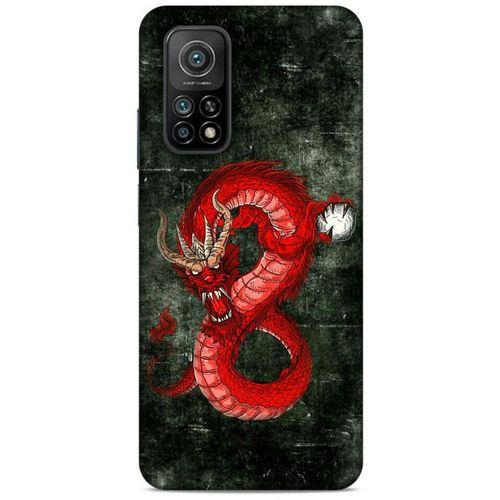 Xiaomi Mi 10T 5G Kılıf Dragons (23) Ultra Koruma Kılıfı Tatoo Kırmızı Ejderha