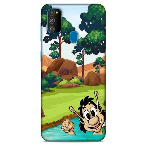 Retro (10) Desen Full Koruma Kılıfı Renkli Samsung Galaxy M30s Kılıf