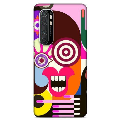 Lopard Xiaomi Mi Note 10 Lite Uyumlu Kılıf Soyut Sanat (10) Desenli Full Koruma Kılıfı