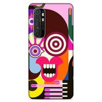 Lopard Xiaomi Mi Note 10 Lite Uyumlu Kılıf Soyut Sanat (10) Desenli Full Koruma Kılıfı