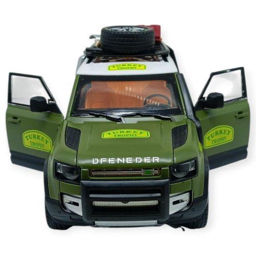Model Araçlar - Metal Sesli Off-Road Araba 22 cm - Yeşil