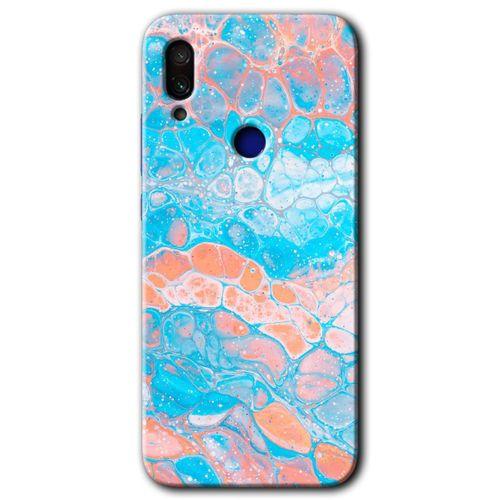 Redmi Note 7 Kılıf HD Desen Baskılı Arka Kapak - Bubbles 1