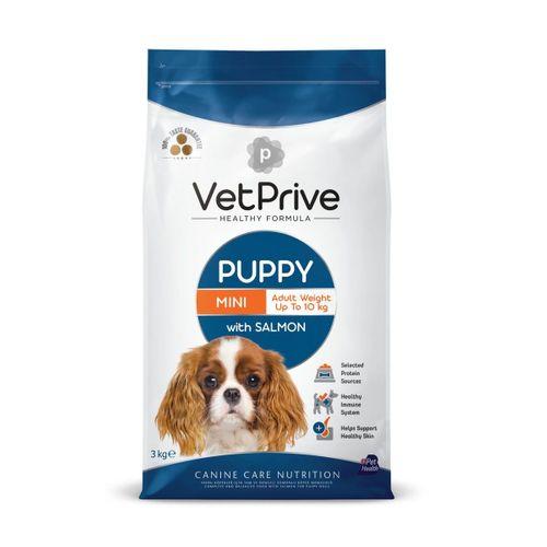Vet Prive Mini Puppy Salmon Yavru Köpekler için Somonlu Mama 3 Kg