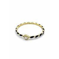 Mineli Taşlı Bilezik - Siyah