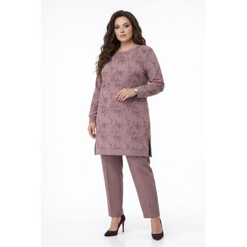 Kadın Gölge Desen Tunik Pantolon Takım  BGL-ST05431