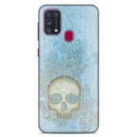 Lopard Samsung Galaxy M31 Uyumlu Kılıf Tattoo's (18) Telefon Kılıfları Mavi