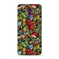 Oppo Reno Kılıf Yilbasi Susleri Doodle Arka Kapak Silikon Koruma Full Koruyucu