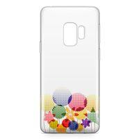 Samsung Galaxy S9 Kılıf Konfeti Yıldızlar Arka Kapak Koruma Desenli Full Koruyucu