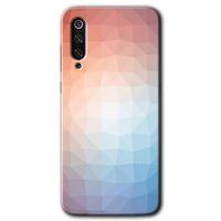 Potkal Hediye Fabrikası Xiaomi Mi 9 SE Kılıf HD Desen Baskılı Arka Kapak - Polygon Graident 3