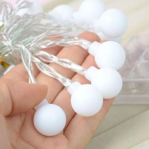 Dekoratif Fişli Top Led Işık Yılbaşı Aydınlatma 5 Metre