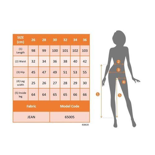 Kadın Yüksek Bel önden Düğmeli Cepli Dar Kesim Detaylı Kot Pantolon