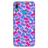 Huawei Y7 Prime 2019 Kılıf Kelebek Etkisi (21) Koruyucu Kapak Yeşil Kırmızı