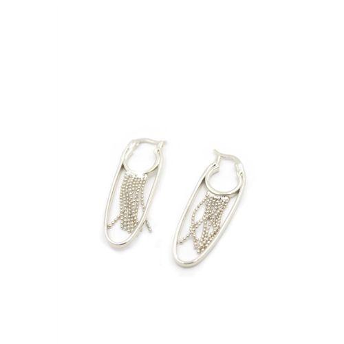 Zincir Sallantılı Küpe - Gümüş