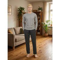 Pijalüx Tek Alt Örme Ekose Ev Pantolonu