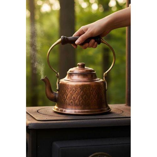 Turna Bakır Maraş Demlik El İşleme Oksit Turna1968-3