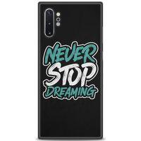 Samsung Galaxy Note 10 Plus Kılıf HD Baskılı Kılıf - Never Stop Dreaming + Tam Ekran Koruyucu