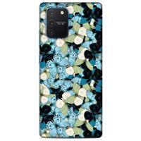 Samsung Galaxy S10 Lite Kılıf Kelebek Etkisi (26) Tpu Silikon Kılıf Sarı Kırmızı
