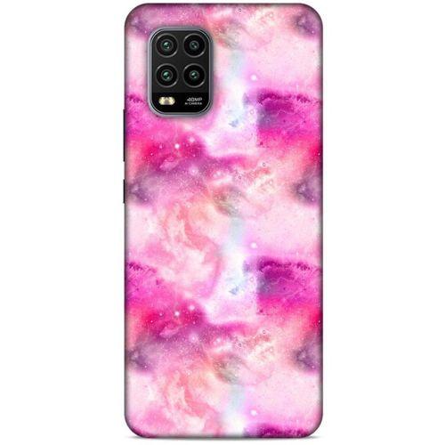 Mermer Desenli (5) Tema Koruma Kabı Fuşya Xiaomi Mi 10 Lite Kılıf