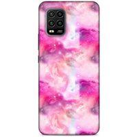 Mermer Desenli (5) Tema Koruma Kabı Fuşya Xiaomi Mi 10 Lite Kılıf