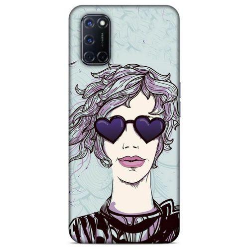 Lopard Oppo A92 Uyumlu Kılıf Sürreal Yüzler ♀ (25) Antişok Kapak Baskılı
