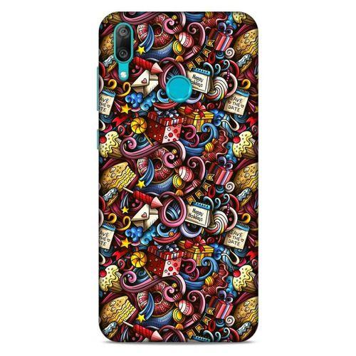 Graffitix (47) Desenli Silikon Kapak Huawei Y7 Prime 2019 Kılıf