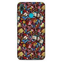 Graffitix (47) Desenli Silikon Kapak Huawei Y7 Prime 2019 Kılıf