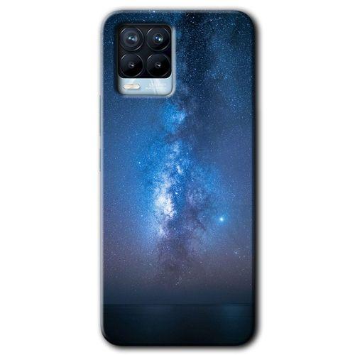 BeRa Aksesuar Realme 8 Pro Kılıf Baskılı Kapak - Samanyolu +Tam Kaplayan Mat Seramik