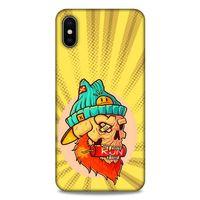 Lopard Apple iPhone XS Max Uyumlu Kılıf Tattoo's (32) Soft Silikon Kılıf Run