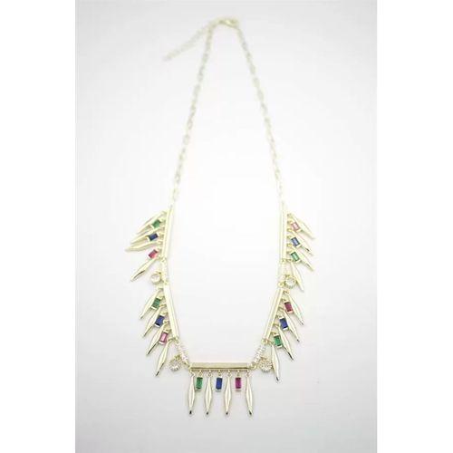 Taş Sallantılı Marka Kolye - Altın