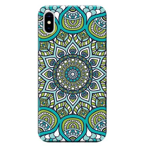 iPhone X Kılıf Dekoratif Geometrik Vektörel Baskılı Esnek TPU Silikon