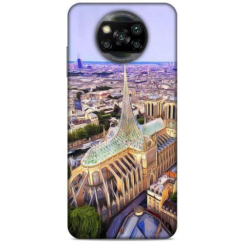 Xiaomi Redmi Poco X3 Kılıf Dünya Mimarisi (8) Baskılı Kılıf Notre Dome