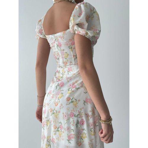 Zeze Balon Kol Elbise