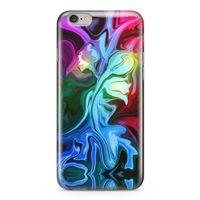 Apple iPhone 6 Plus - 6S Plus Kılıf Psikedelik Suluboya Arka Kapak Koruma Desenli Full Koruyucu