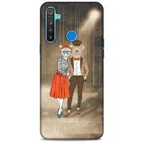 Oppo Realme 5i Kılıf FunnyMaX (31) TPU Kılıf Kahverengi
